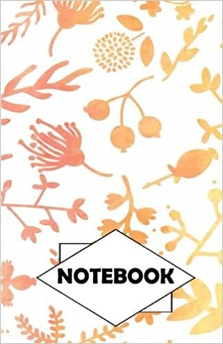 Notebook: Dot-Grid, Graph, Lined, Blank Paper: Flower 6: Small Pocket diary 110 pages, 5.5" x 8.5"