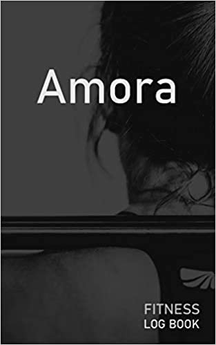 indir Amora: Blank Daily Fitness Workout Log Book | Track Exercise Type, Sets, Reps, Weight, Cardio, Calories, Distance &amp; Time | Space to Record Stretches, ... Personalized First Name Initial A Cover