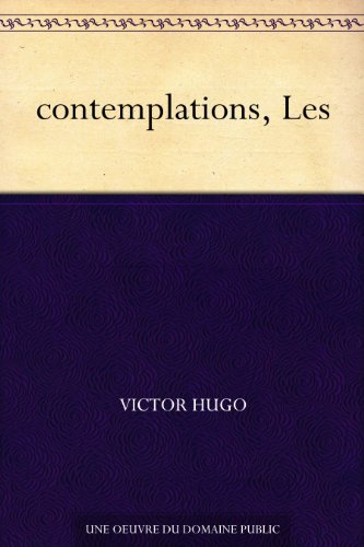 ダウンロード  contemplations, Les (French Edition) 本
