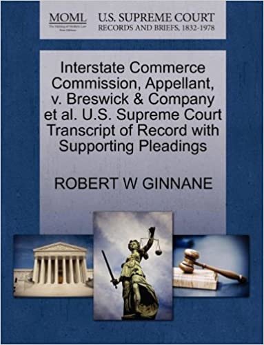 Interstate Commerce Commission, Appellant, v. Breswick & Company et al. U.S. Supreme Court Transcript of Record with Supporting Pleadings indir