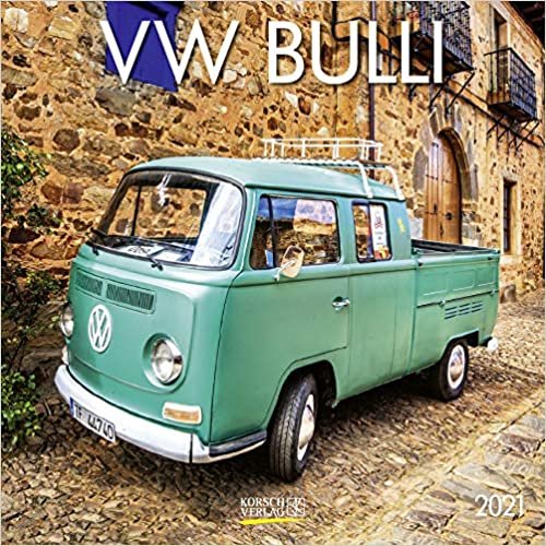 VW Bulli 2021: Broschuerenkalender mit Ferienterminen. Wandkalender als Hommage