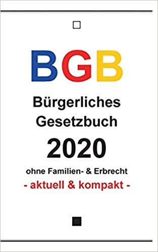 اقرأ Bgb: Burgerliches Gesetzbuch 2020 الكتاب الاليكتروني 