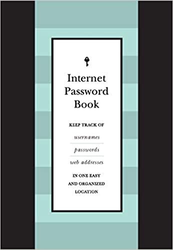 Internet Password Book: Keep Track of Usernames, Passwords, and Web Addresses in One Easy and Organized Location (Creative Keepsakes)