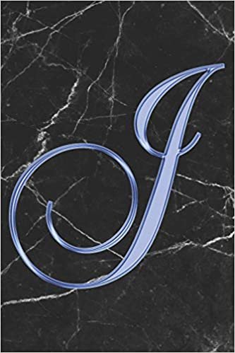 indir J Journal: A Monogram J Initial Capital Letter Notebook For Writing And Notes: Great Personalized Gift For All First, Middle, Or Last Names (Blue Gold Black Marble Print)