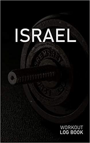indir ISRAEL: Blank Daily Workout Log Book | Track Exercise Type, Sets, Reps, Weight, Cardio, Calories, Distance &amp; Time | Space to Record Stretches, Warmup, ... First Name Initial I Dumbbell Cover