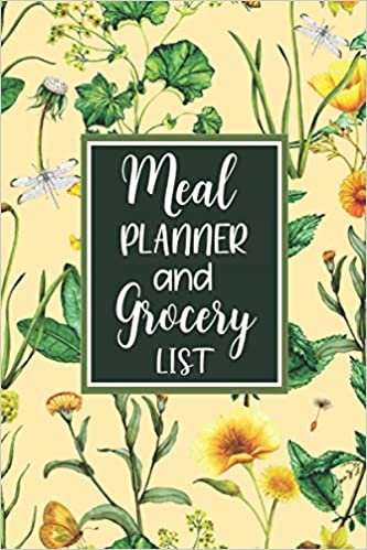 Meal Planner and Grocery List: Blank Weekly Menu Planner with Grocery / Shopping List, Easy Menu Organizer for 52 Weeks