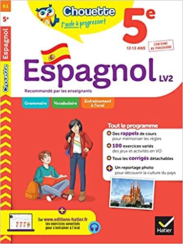 تحميل Espagnol 5e - LV2 (A1 vers A2): cahier de révision et d&#39;entraînement