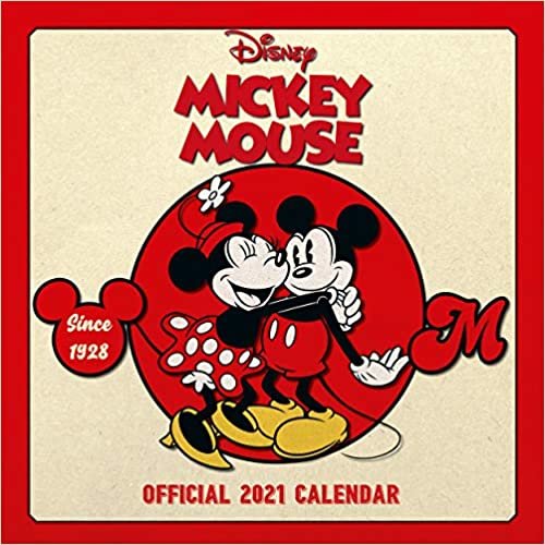 ダウンロード  Disney Mickey Mouse Classic 2021 Calendar - Official Square Wall Format Calendar 本