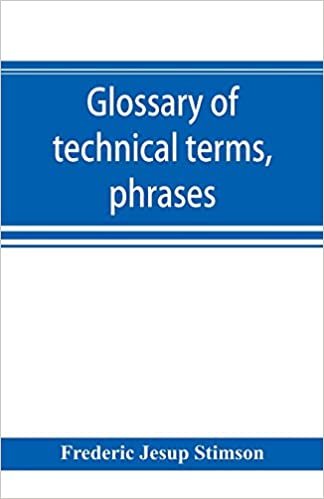 تحميل Glossary of technical terms, phrases, and maxims of the common law