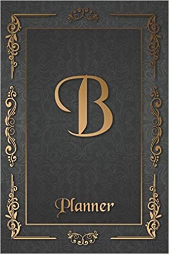 B: Letter Journal Monogram Minimalist Lined Notebook To Do List Undated Daily Planner for Personal and Business Activities with Check Boxes to Help ... to Get Organized (9 x 6 inches 120 pages) indir