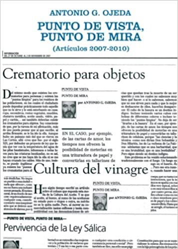 تحميل Punto de vista, punto de mira: (Artículos 2007-2010) (Spanish Edition)