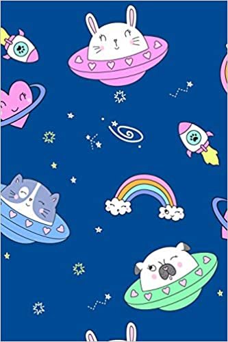 تحميل Super Cute Kawaii Galactic Space Rabbit Cat Dog Notebook: A notepad perfect for creative writing, note taking, doodling, and more!
