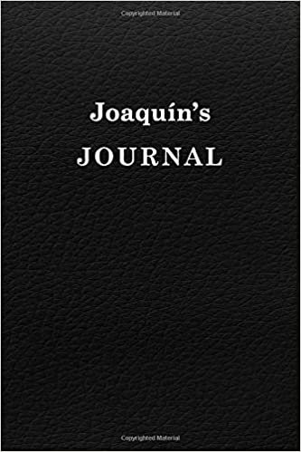 Joaquín 's Journal Black Journal University Graduation gift: Lined Notebook / Journal Gift, 120 Pages, 6x9, Soft Cover, Matte Finish indir