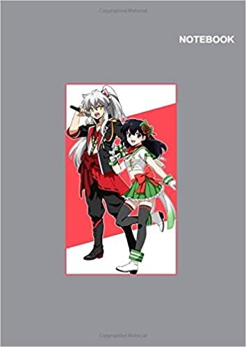 indir A Beautiful Inuyasha notebook For s: Classic Lined pages, A4 (8.27 x 11.69 inches), 110 Pages, Inuyasha Characters Grey Notebook Cover.