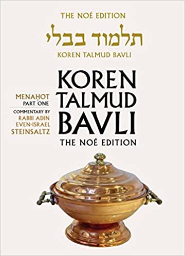 Koren Talmud Bavli: v. 25: Menahot Part 1, English, indir