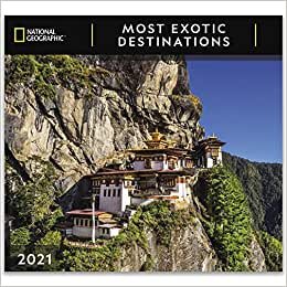 National Geographic Most Exotic Destinations 2021 Wall Calendar