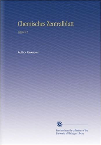 Chemisches Zentralblatt: 1836 V.1 indir