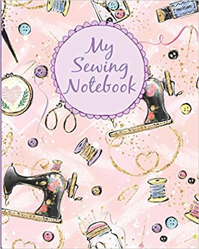 indir My Sewing Notebook: Composition Notebook | College Rule and Dot Grid Interior