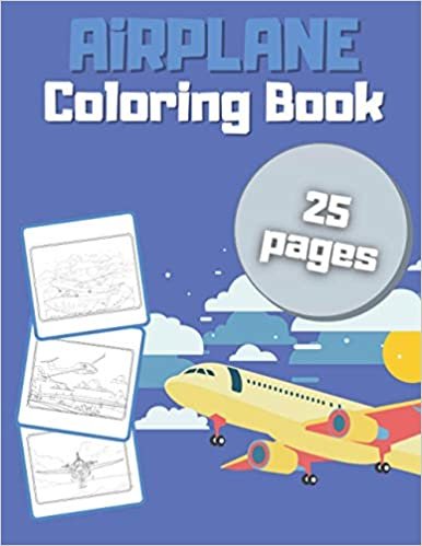 indir Airplane Coloring Book: For Kids &amp; Toddlers ages 2-4 4-8