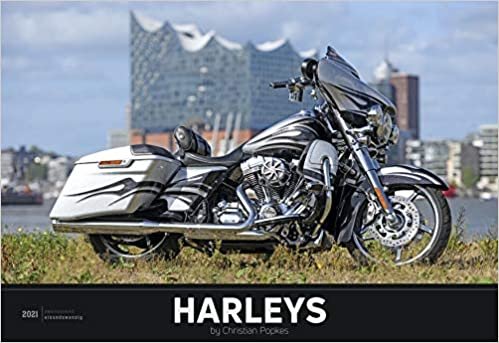 indir Harleys 2021 - Bild-Kalender 49,5x34 cm - Technik-Kalender - Fahrzeuge - Motorrad-Kalender - Wand-Kalender - Alpha Edition: by Christian Popkes