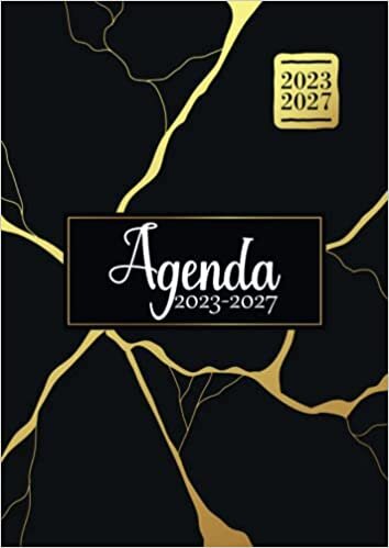 Agenda Mensile 2023 2027: Agenda 5 Anni 2023-2027 Mensile, Agenda Pianificatore 5 Anni, 60 Mesi Grande A4, Con Vacanze in Italia, Calendario Annuale, A4 Colore Nero