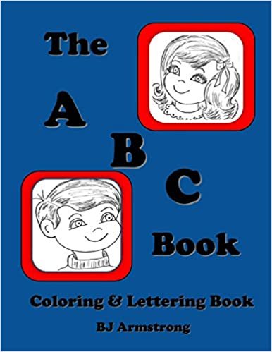 indir The A B C Book: Vintage Lettering Coloring Book