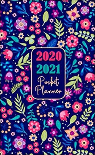 2020 2021 Pocket Planner: 2 Year Pocket Planner Agenda Organizer Internet Password Log Phone Book and Notebook 24 Months  With Inspirational Quotes – Floral Theme اقرأ