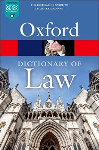 اقرأ A Dictionary of Law الكتاب الاليكتروني 