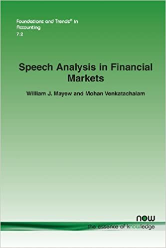 indir Speech Analysis in Financial Markets (Foundations and Trends in Accounting)