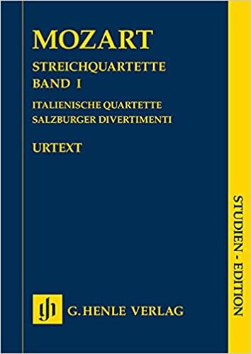 String Quartets Volume I (Italian Quartets, Salzburg Divertimenti) - Studien-Edition (Taschenpartitur): Instrumentation: String Quartets