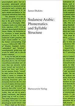 Sudanese Arabic: Phonematics and Syllable Structure