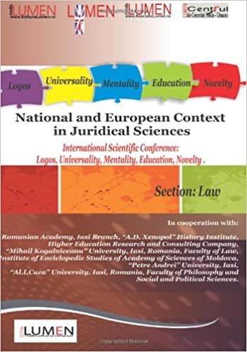National and European Context in Juridical Sciences: International Scientific Conference Lumen 2012. Section Law indir