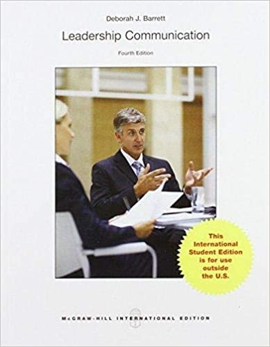 Deborah Barrett Leadership Communication: International Edition ,Ed. :4 تكوين تحميل مجانا Deborah Barrett تكوين