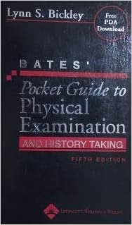 Bates' Pocket Guide to Physical Examination and History Taking [With CDROM]