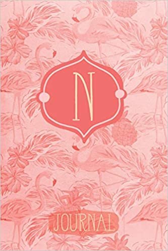 N Journal: Pink Flamingo Letter N Monogram Journal | Decorated Interior indir