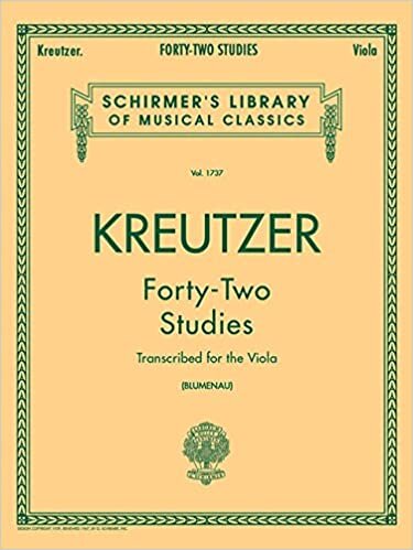 ダウンロード  Forty-Two Studies for the Viola (Schirmer's Library of Musical Classics, Volume 1737) 本