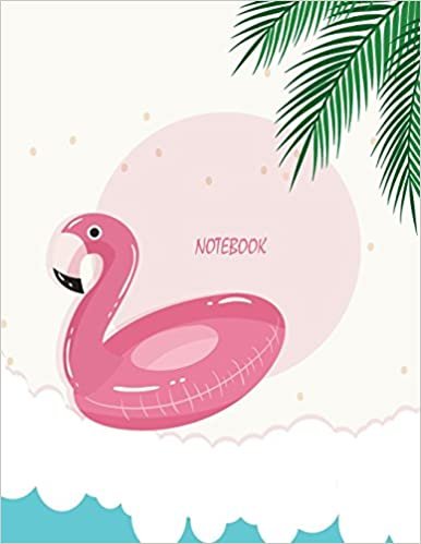 تحميل Notebook: Summer flamenco float: Journal Dot-Grid, Grid, Lined, Blank No Lined: Book: Pocket Notebook Journal Diary, 110 pages, 8.5&quot; x 11&quot;