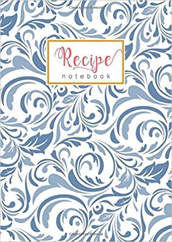 Recipe Notebook: A4 Recipe Book Organizer Large | A-Z Alphabetical Tabs Printed | Floral Damask Embellish Design White indir