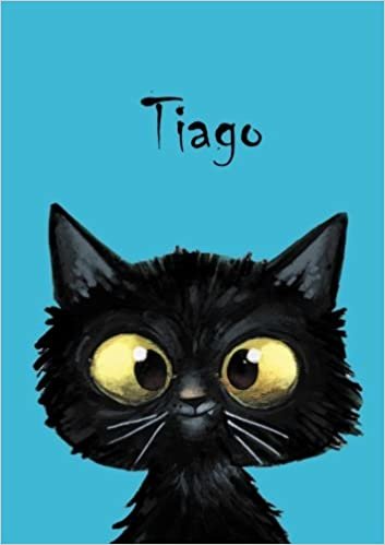 Tiago: Tiago - Katzen - Malbuch / Notizbuch / Tagebuch: A5 - blanko indir