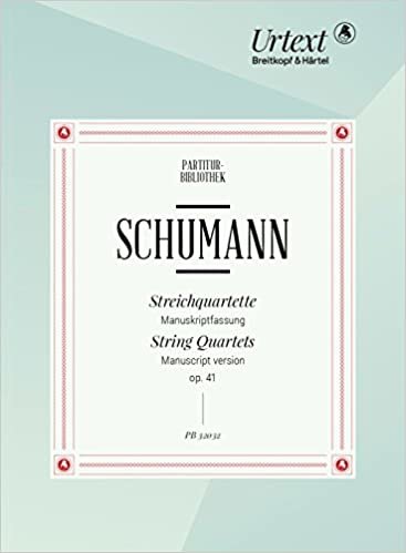 Schumann, R: Streichquartette  op. 41 -Manuskriptfassung indir
