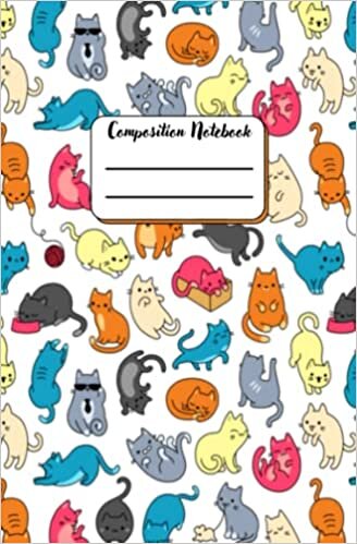 Amanda Carter Composition Notebook: Multicolored kittens on white background Checkered 5mm | 120 Pages | 5.25" x 8" | Children Kids Girls Boys Teens Women Men تكوين تحميل مجانا Amanda Carter تكوين