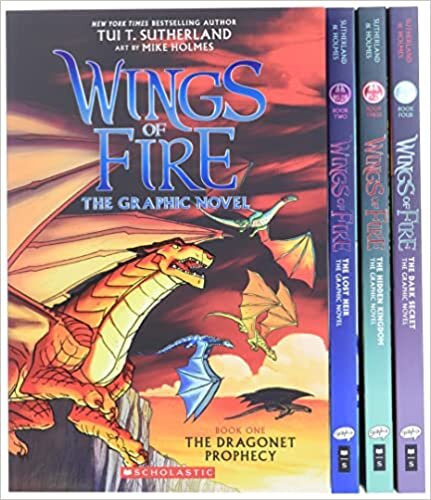 Wings of Fire 1-4: The Dragonet Prophecy / the Lost Heir / the Hidden Kingdom / the Dark Secret