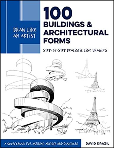 indir Draw Like an Artist: 100 Buildings and Architectural Forms: Step-by-Step Realistic Line Drawing - A Sourcebook for Aspiring Artists and Designers: 6