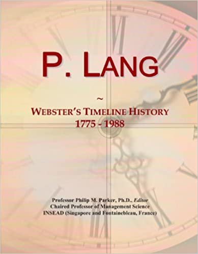 indir P. Lang: Webster&#39;s Timeline History, 1775 - 1988