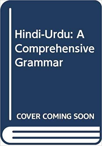 Hindi-Urdu: A Comprehensive Grammar (Routledge Comprehensive Grammars)