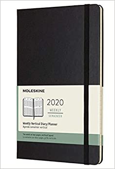 ダウンロード  Moleskine 2020 Weekly Vertical Planner, 12M, Large, Black, Hard Cover (5 x 8.25) 本