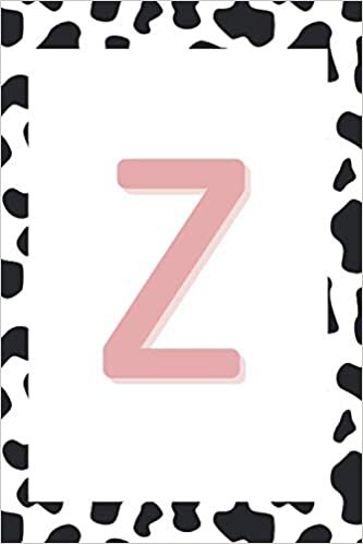 indir &#39;Z&#39; Initial Blush Pink Dalmatian Print Journal / Notebook: 120 lined pages - ideal for school, office or home