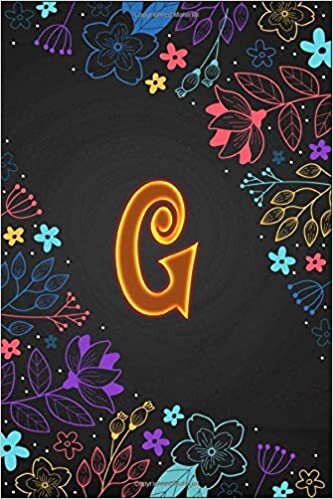 indir G Notebook: Initial Monogram Letter G College Ruled Medium Lined Journal Note Taking for Girls and Women and Men’s and boys