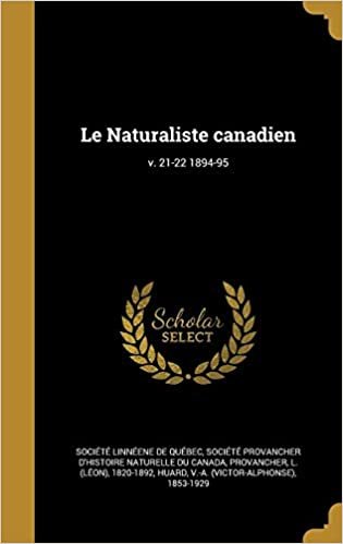 Le Naturaliste canadien; v. 21-22 1894-95 indir