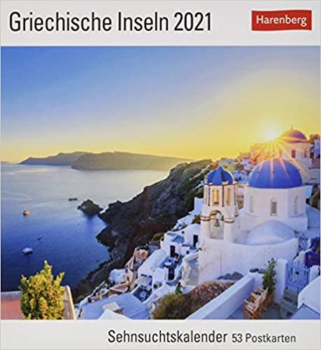 Griechische Inseln 2021: Sehnsuchtskalender, 53 Postkarten indir